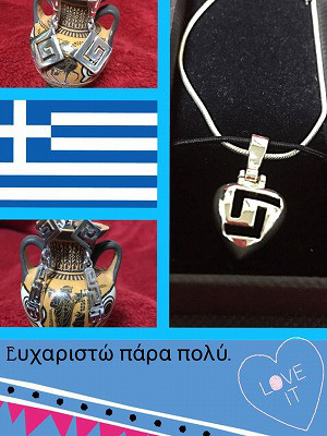 ギリシャアクセサリーと雑貨の店　Luludia（ルルーディア）　お客様の写真