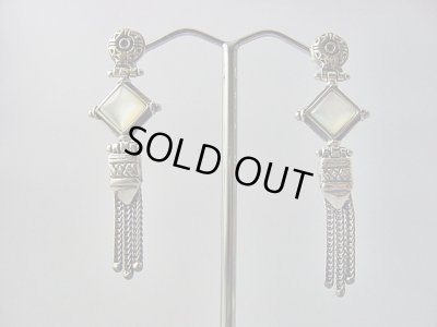 画像1: 【ＳＯＬＤ　ＯＵＴ　ありがとうございました！】（ギリシャ）ビザンチン風・白蝶貝のピアス