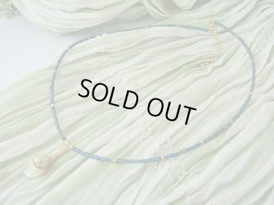 画像1: 【ＳＯＬＤ　ＯＵＴ　ありがとうございました！】（ギリシャアクセサリー）シェル・チェコビーズネックレス（グリーン）【一点もの】