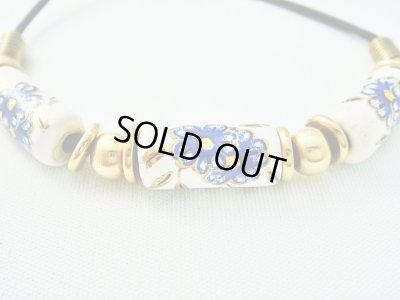 画像1: 【ＳＯＬＤ　ＯＵＴ　ありがとうございました！】（ギリシャ）ミコノスビーズ・フローラルネックレス（白）