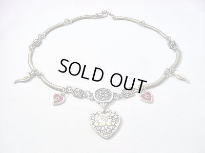 画像1: 【ＳＯＬＤ　ＯＵＴ　ありがとうございました！】【定価4800円】（イスラエル）メタリックハート・シルバーネックレス