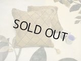 【ＳＯＬＤ　ＯＵＴ　ありがとうございました！】【ゆうパック】（ギリシャ雑貨）渦巻き模様のクッションカバー（濃い黄土色）【ギリシャ刺繍】