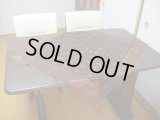 【ＳＯＬＤ　ＯＵＴ　ありがとうございました！】【ゆうパック】（ギリシャ雑貨）テーブルクロス（茶レース・ビーズ）【ギリシャ刺繍】