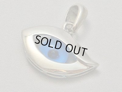 画像1: 【ＳＯＬＤ　ＯＵＴ　ありがとうございました！】（ギリシャアクセサリー）イーブルアイ（ナザールボンジュウ）シルバー９２５ペンダントトップＢ