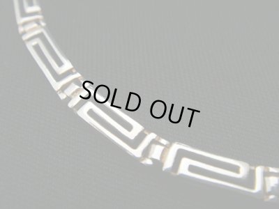 画像1: 【ＳＯＬＤ　ＯＵＴ　ありがとうございました！】【お客様の声あり♪】【送料無料】（ギリシャアクセサリー）メアンドロス模様シルバー９２５ネックレス（模様大きめ）