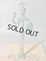 【ＳＯＬＤ　ＯＵＴ　ありがとうございました！】【ギリシャ神話】（ギリシャ雑貨）女神アテナと知恵の象徴ふくろうのブロンズ像