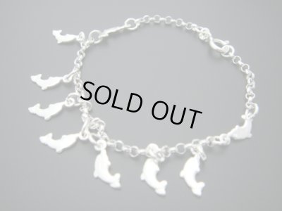 画像1: 【ＳＯＬＤ　ＯＵＴ　ありがとうございました！】【ギリシャ神話】（ギリシャアクセサリー）ドルフィン(イルカ) シルバー９２５ブレスレット