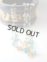 【ＳＯＬＤ　ＯＵＴ　ありがとうございました！】（ギリシャアクセサリー）スワロフスキークリスタルビーズ夏色３連ネックレス