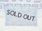 【ＳＯＬＤ　ＯＵＴ　ありがとうございました！】（ギリシャ雑貨）布製ギリシャ刺繍イーブルアイ（ナザールボンジュウ）付き小物入れ（水色）