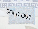 【ＳＯＬＤ　ＯＵＴ　ありがとうございました！】（ギリシャ雑貨）布製ギリシャ刺繍イーブルアイ（ナザールボンジュウ）付き小物入れ（水色）