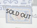 【ＳＯＬＤ　ＯＵＴ　ありがとうございました！】（ギリシャ雑貨）布製ギリシャ刺繍イーブルアイ（ナザールボンジュウ）付き小物入れ（紺）