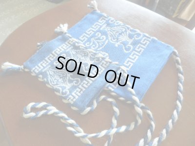 画像4: 【ＳＯＬＤ　ＯＵＴ　ありがとうございました！】（ギリシャ雑貨）メアンドロス模様・アンフォラ・ポシェット（大・青）