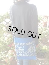 【ＳＯＬＤ　ＯＵＴ　ありがとうございました！】（ギリシャ雑貨）メアンドロス模様・アンフォラ・ポシェット（大・青）