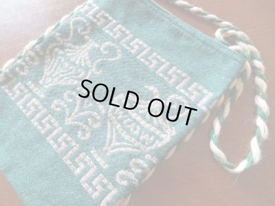 画像2: 【ＳＯＬＤ　ＯＵＴ　ありがとうございました！】【お客様の声あり♪】（ギリシャ雑貨）メアンドロス模様・アンフォラ・ポシェット（大・深緑）