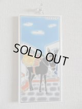 【ＳＯＬＤ　ＯＵＴ　ありがとうございました！】【ゆうパック】（ギリシャ雑貨）タイルの壁飾り・エーゲ海の島で荷物を運ぶロバ