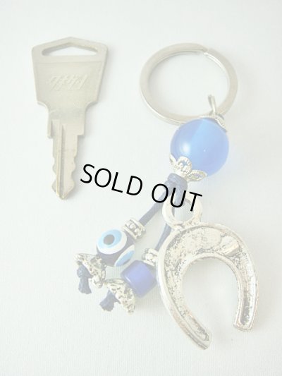 画像2: 【ＳＯＬＤ　ＯＵＴ　ありがとうございました！】（ギリシャアクセサリー）イーブルアイ（ナザールボンジュウ）と馬蹄のキーチェーン（キーホルダー）