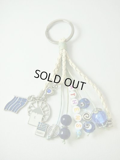 画像1: 【ＳＯＬＤ　ＯＵＴ　ありがとうございました！】【お客様の声あり♪】（ギリシャアクセサリー）イーブルアイ（ナザールボンジュウ）・渦巻き模様・ミコノス島の風車・ギリシャ国旗のキーチェーン（キーホルダー）