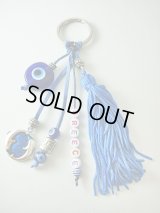 【ＳＯＬＤ　ＯＵＴ　ありがとうございました！】【ギリシャ神話】（ギリシャアクセサリー）イーブルアイ（ナザールボンジュウ）・メアンドロス模様・ドルフィン（イルカ）のキーチェーン（キーホルダー）