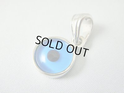 画像1: 【ＳＯＬＤ　ＯＵＴ　ありがとうございました！】（ギリシャアクセサリー）ミクロ（小さい）イーブルアイ（ナザールボンジュウ）シルバー９２５ペンダントトップ