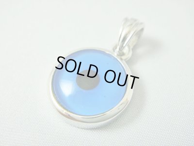 画像1: 【ＳＯＬＤ　ＯＵＴ　ありがとうございました！】（ギリシャアクセサリー）メガロ（大きい）イーブルアイ（ナザールボンジュウ）シルバー９２５ペンダントトップ