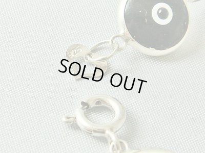 画像2: 【ＳＯＬＤ　ＯＵＴ　ありがとうございました！】【アウトレット　目玉の欠け　色のくすみ有】（ギリシャアクセサリー）イーブルアイ（ナザールボンジュウ）シルバー９２５カラフルブレスレット【ハート付き♪】【定価３８００円】