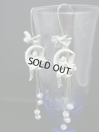 画像1: 【ＳＯＬＤ　ＯＵＴ　ありがとうございました！】【お客様の声あり♪】【ギリシャ神話】（ギリシャアクセサリー）月の女神アルテミスのニンフ（妖精）ロングピアス