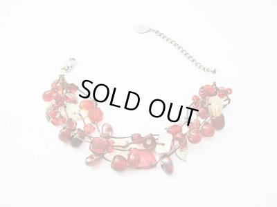 画像1: 【ＳＯＬＤ　ＯＵＴ　ありがとうございました！】（トルコ）カラフルビーズブレスレット（赤）