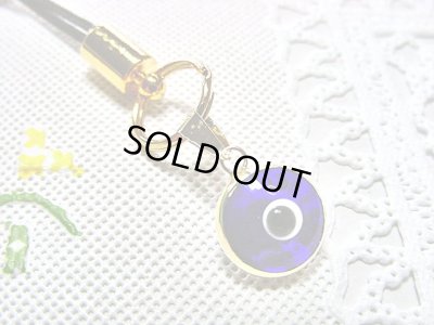 画像1: 【ＳＯＬＤ　ＯＵＴ　ありがとうございました！】イーブルアイ携帯ストラップ（透明青・ゴールド）