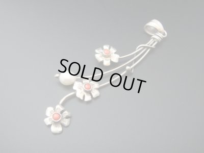 画像1: 【ＳＯＬＤ　ＯＵＴ　ありがとうございました！】（ギリシャ）花のシルバーペンダントトップ