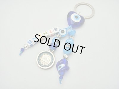 画像1: 【ＳＯＬＤ　ＯＵＴ　ありがとうございました！】（ギリシャアクセサリー）ハートイーブルアイ（ナザールボンジュウ）・パルテノン神殿メダル・アテネキーチェーン