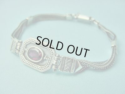 画像1: 【ＳＯＬＤ　ＯＵＴ　ありがとうございました！】（ギリシャ）ビザンチン風ガーネットブレスレット