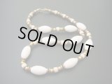 【ＳＯＬＤ　ＯＵＴ　ありがとうございました！】（ギリシャ）ミコノス・セラミックビーズネックレス（白）