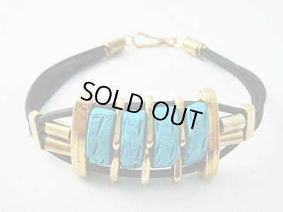 画像1: 【ＳＯＬＤ　ＯＵＴ　ありがとうございました！】（ギリシャ）セラミックブレスレット（緑青）