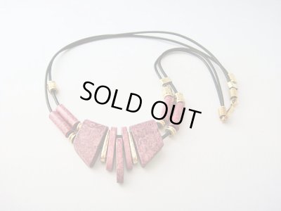 画像1: 【ＳＯＬＤ　ＯＵＴ　ありがとうございました！】（ギリシャ）セラミックネックレス（えんじ）