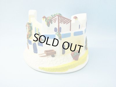 画像1: 【ＳＯＬＤ　ＯＵＴ　ありがとうございました！】（ギリシャ雑貨）白い家のキャンドル【ゆうパック】