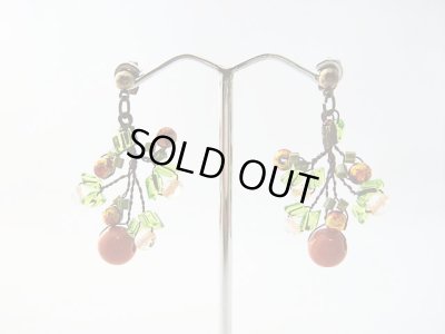 画像1: 【ＳＯＬＤ　ＯＵＴ　ありがとうございました！】（ギリシャ）オレンジ木の実スワロフスキーピアス