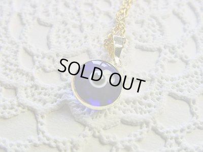 画像1: 【ＳＯＬＤ　ＯＵＴ　ありがとうございました！】イーブルアイネックレス（濃紺）