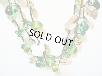 画像1: 【ＳＯＬＤ　ＯＵＴ　ありがとうございました！】【定価３２００円】（トルコアクセサリー）カラフルビーズネックレス（緑）