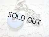 【ＳＯＬＤ　ＯＵＴ　ありがとうございました！】（イスラエル・トルコ）ハムサ・イーブルアイ携帯ストラップ（水色・シルバー）