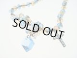 【ＳＯＬＤ　ＯＵＴ　ありがとうございました！】（ギリシャアクセサリー）スワロフスキー・クリスタルネックレス（ブルー）