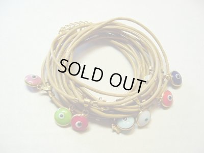 画像1: 【ＳＯＬＤ　ＯＵＴ　ありがとうございました！】イーブルアイチャームズブレスレット・ベージュ