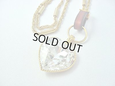 画像1: 【ＳＯＬＤ　ＯＵＴ　ありがとうございました！】【定価9000円】（イスラエル）スワロフスキーハートネックレス