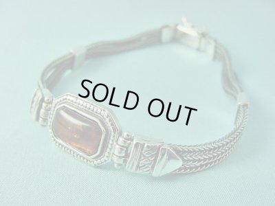 画像1: 【ＳＯＬＤ　ＯＵＴ　ありがとうございました！】（ギリシャ）ビザンチン風・琥珀のブレスレット