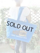 【ＳＯＬＤ　ＯＵＴ　ありがとうございました！】【お客様の声あり♪】＼＼ホワイトデー（*^_^*）半額！セール／／【ゆうパック】【ギリシャ神話】（ギリシャ雑貨）トートバッグ・スポーツシューズやＡ４ファイルも入る！メアンドロス模様・パルテノン神殿マルチバッグ（青）【たっぷり収納♪】【定価４３００円】