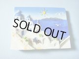 【ＳＯＬＤ　ＯＵＴ　ありがとうございました！】【お客様の声あり♪】（ギリシャ雑貨）マグネット付き立体画・サントリーニ島【ハンドペイント♪】