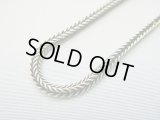 【ＳＯＬＤ　ＯＵＴ　ありがとうございました！】【送料無料】（ギリシャアクセサリー）シルバー９２５いぶしスネークチェーン（四角タイプ）（５３ｃｍ）