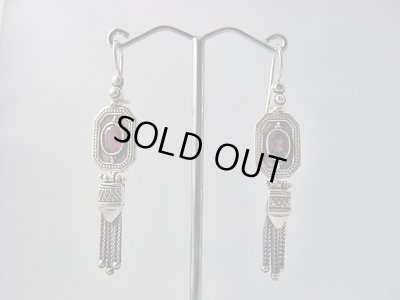 画像1: 【ＳＯＬＤ　ＯＵＴ　ありがとうございました！】（ギリシャ）ビザンチン風ガーネットピアス