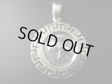 【ＳＯＬＤ　ＯＵＴ　ありがとうございました！】（ギリシャアクセサリー）メアンドロス・女神アテナとアレキサンダー大王のシルバーペンダントトップ