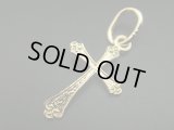 【ＳＯＬＤ　ＯＵＴ　ありがとうございました！】（ギリシャアクセサリー）ビザンチン風１４Ｋゴールド・クロスペンダントトップ