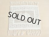 【ＳＯＬＤ　ＯＵＴ　ありがとうございました！】【４周年４０％オフセール！】（ギリシャ雑貨）メアンドロス模様のラグ・敷物（ブラウン＆ホワイト）【ゆうパック】【定価４９００円】